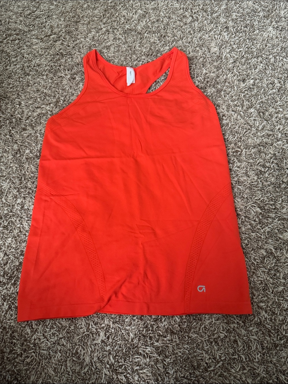 GAP Fit Bright Orange Racerback Athletic Tank
